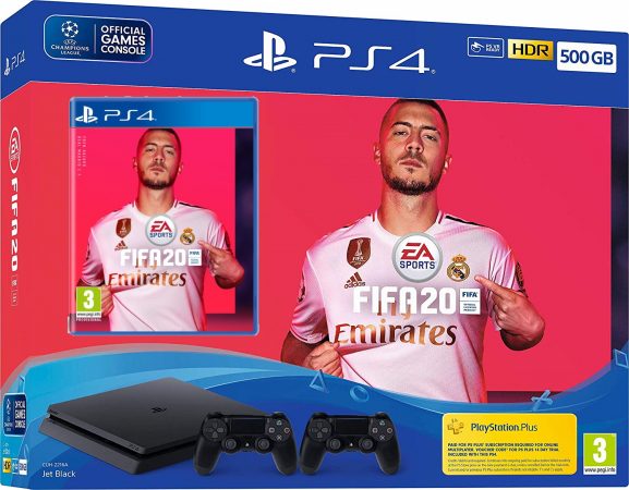 PS4 500GB FIFA 20 BUNDLE 2 CONTROLLERS