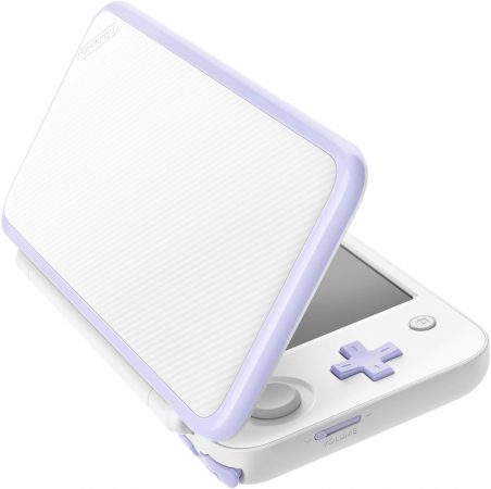 New Nintendo 2DS XL White Levander Tomodachi open